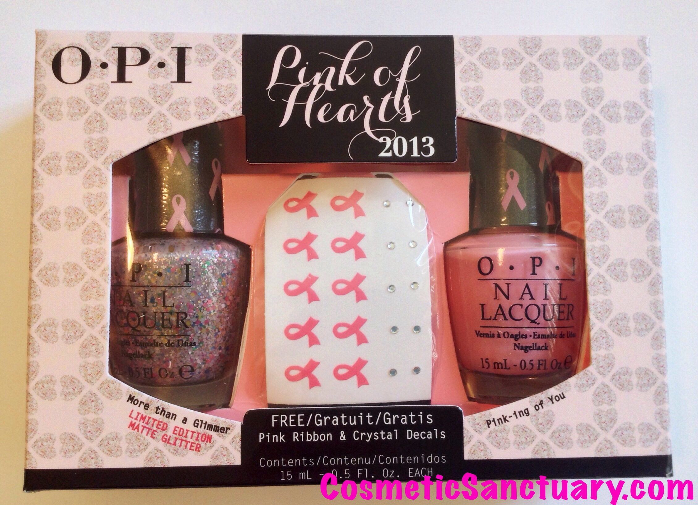 OPI Pink Of Hearts 2013 Duo Swatch and Review - Cosmetic Sanctuary, image size:2260x1636