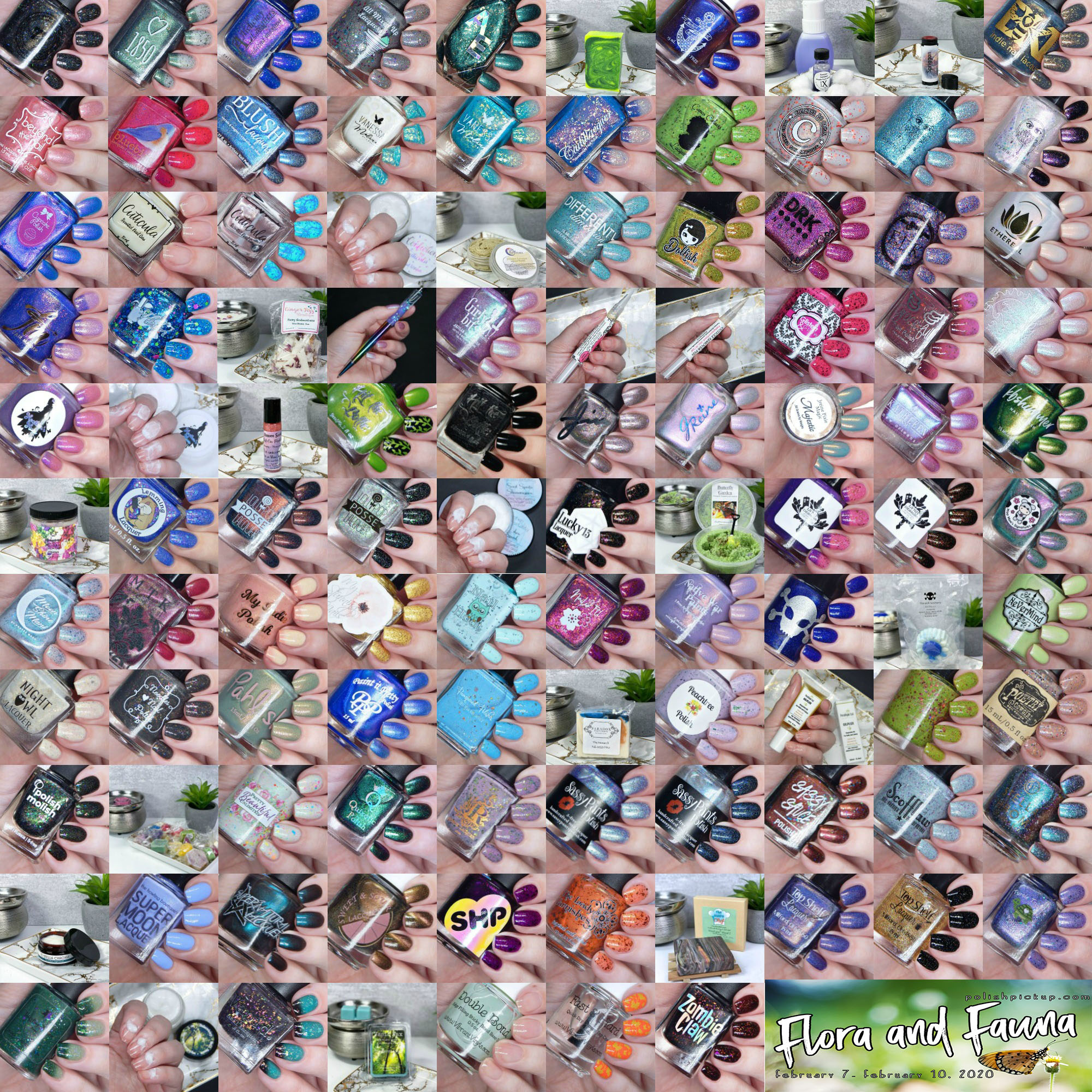Polish Pickup February 2020 | Flora \u0026 Fauna Swatches and Review, image size:2000x2000