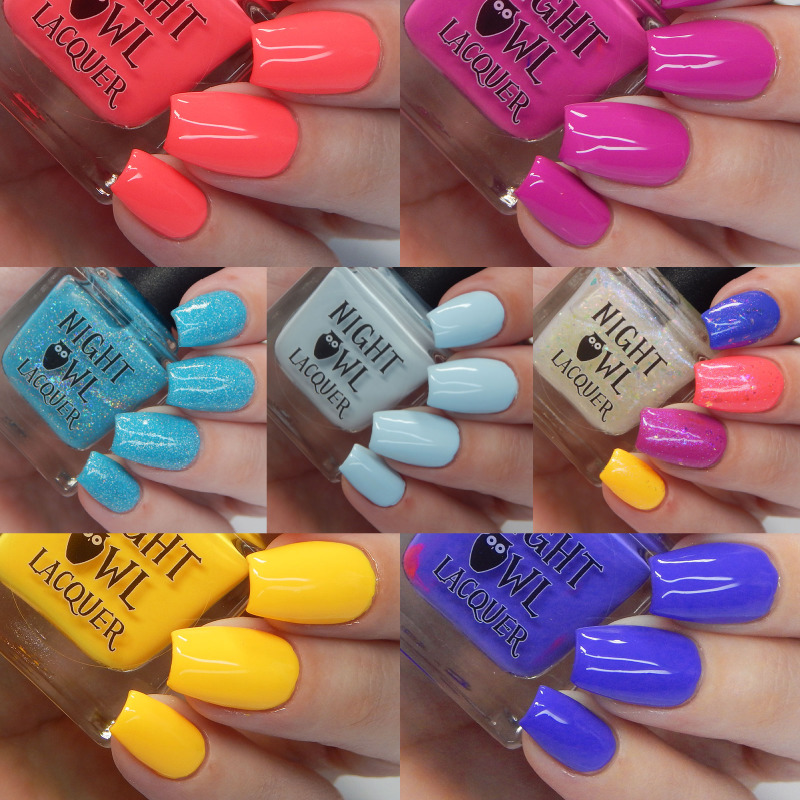 Night Owl Lacquer | Neon Sunrise Collection & July COTM